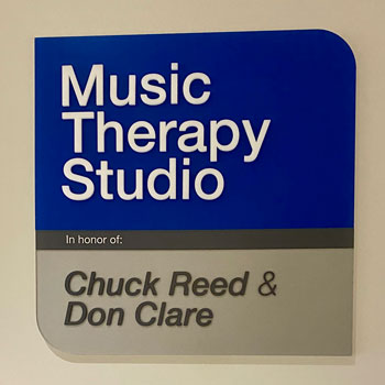 Music Therapy Studio sign